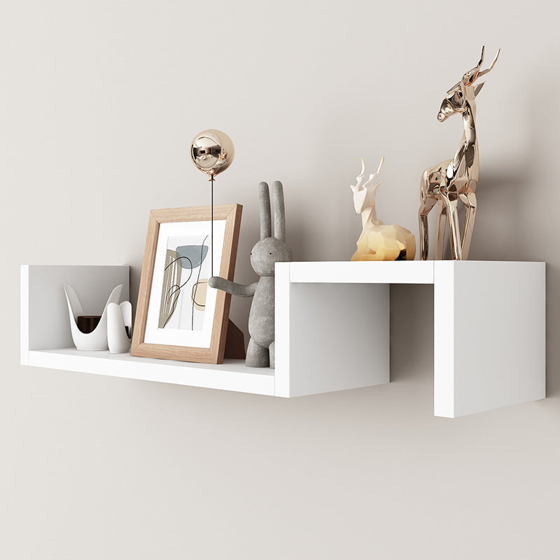 Modern Floating Wall Shelves Set – Minimalist Wooden Display Shelving