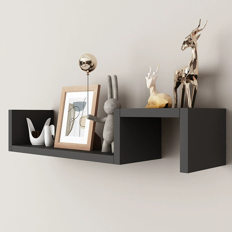 Modern Floating Wall Shelves Set – Minimalist Wooden Display Shelving